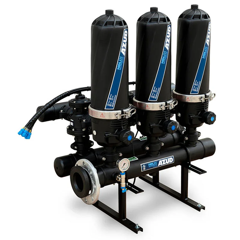 پکیج فیلتراسیون اتوماتیک خود شوینده(سلف کلین) دیسکی آزود 3 واحدی AZUD Automatic Self Clean Disc Filtration Unit